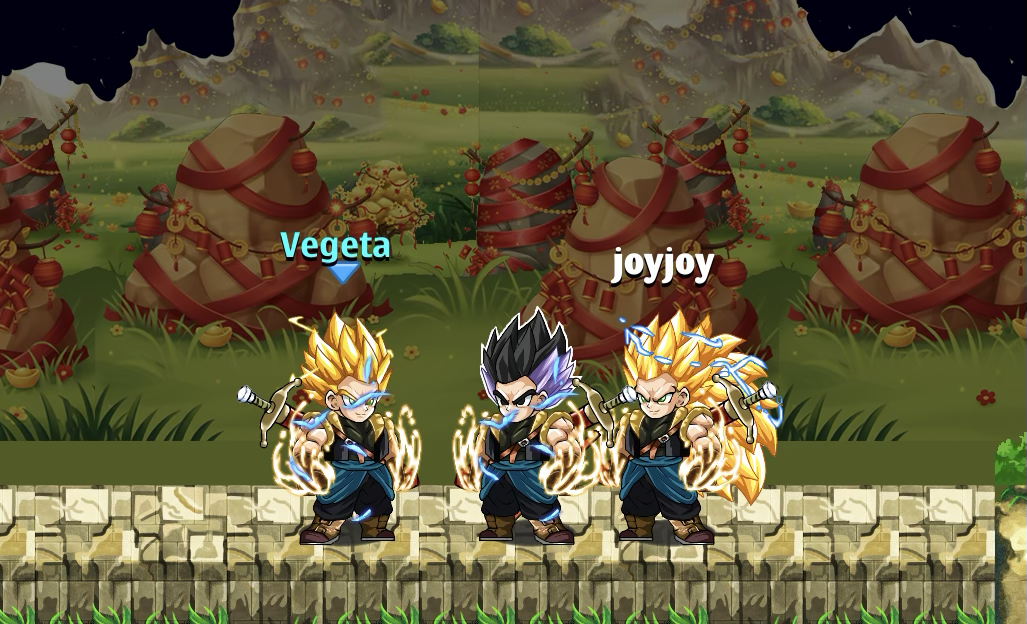 RES NRO: Xeno Gotenks Base, Ssj1 đến 3